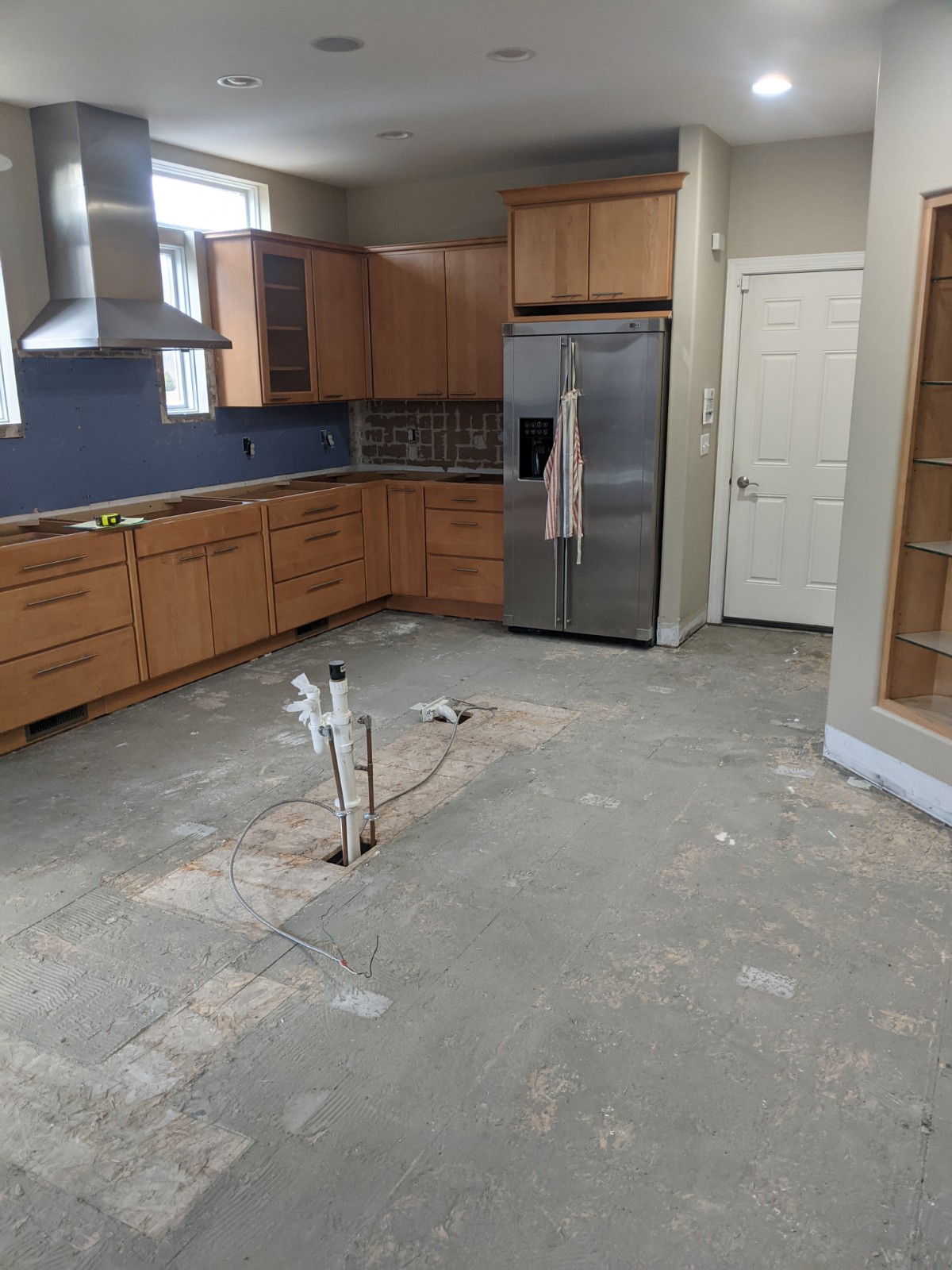 Before picture of Kitchen space.