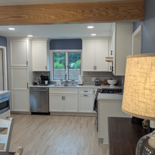 This is a view of the new kitchen from the dining room area.